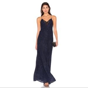 Navy long dress